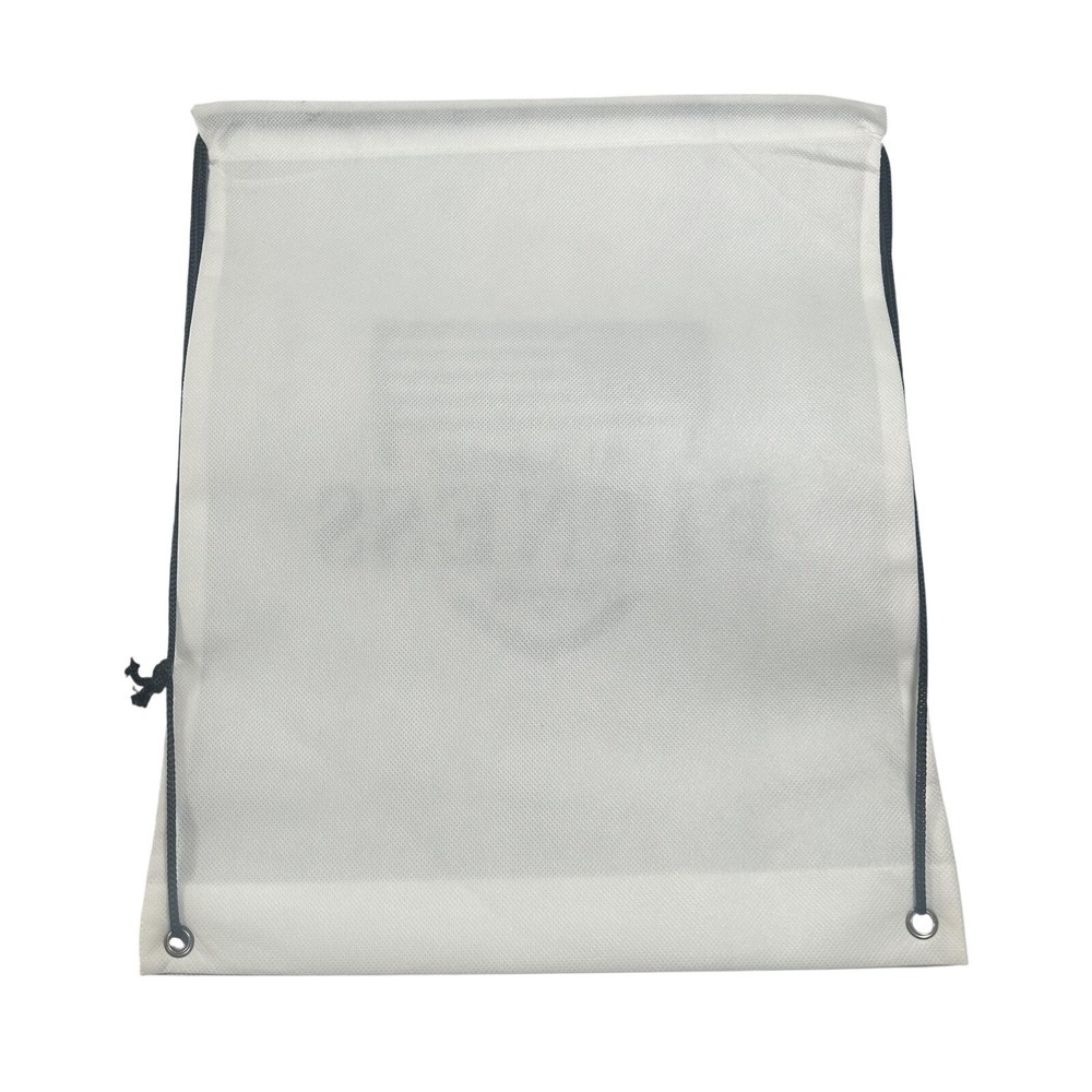 Fort Benning Fitness Drawstring Backpack White Gym Training Bag Plastic Unisex - Picture 3 of 4